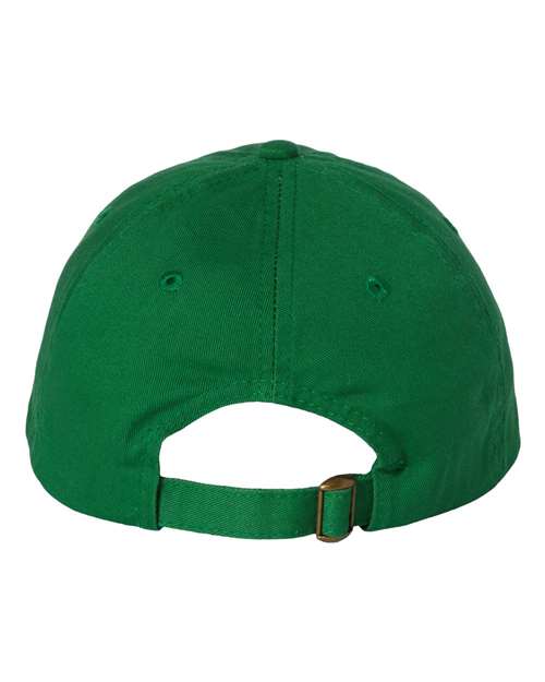 Valucap VC300A Bio-Washed Classic Dad Hat - Kelly - back