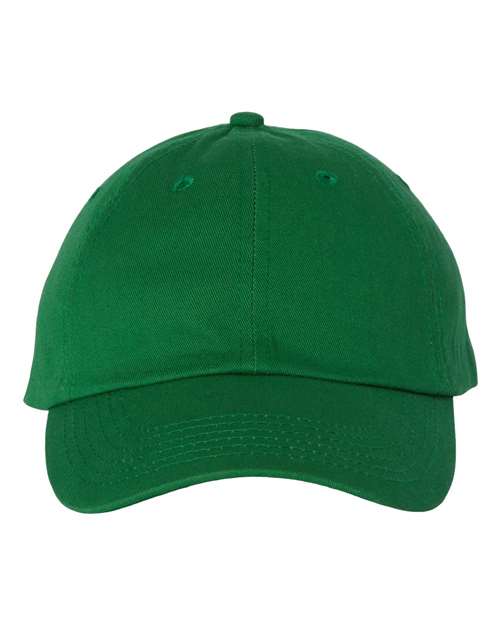 Valucap VC300A Bio-Washed Classic Dad Hat - Kelly - front