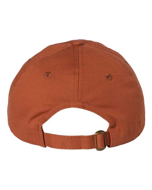 Valucap VC300A Bio-Washed Classic Dad Hat - Texas Orange - back