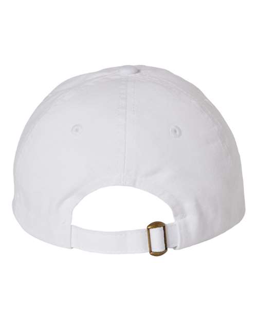Valucap VC300A Bio-Washed Classic Dad Hat - White - back