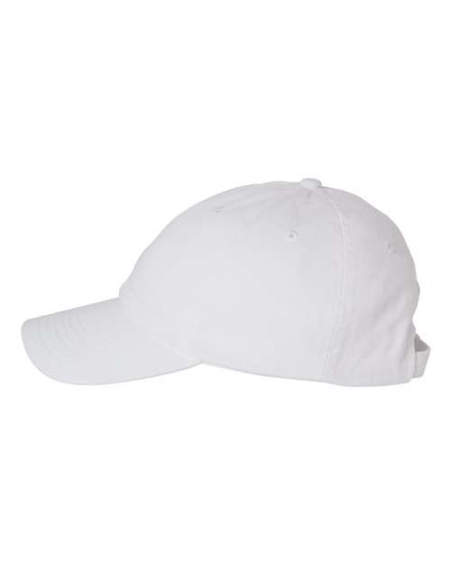 Valucap VC300A Bio-Washed Classic Dad Hat - White - side