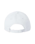 Valucap VC200 Brushed Twill Cap - White - back