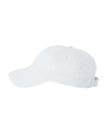 Valucap VC200 Brushed Twill Cap - White - side