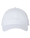 Valucap VC200 Brushed Twill Cap - White - front
