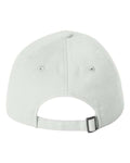 Valucap 9610 Heavy Brushed Twill Unstructured Cap - White - back