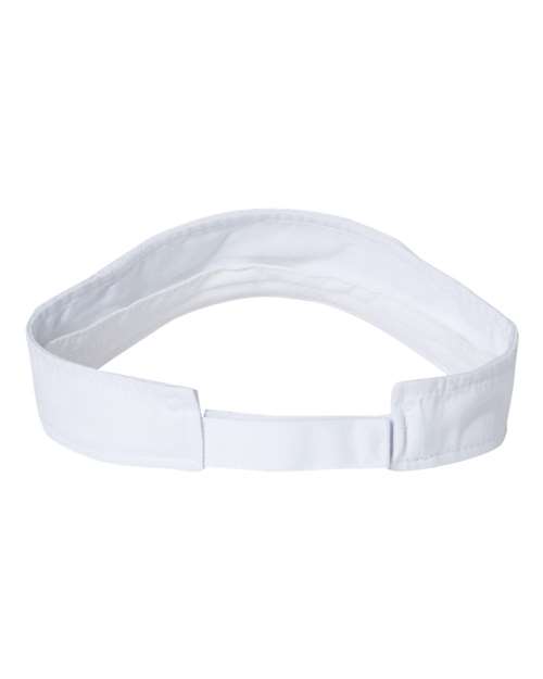 Valucap VC500 Bio-Washed Visor - White - back