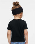 Rabbit Skins 3401 Infant Cotton Jersey Tee - Black - model back