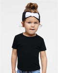 Rabbit Skins 3401 Infant Cotton Jersey Tee - Black - model front