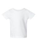 Rabbit Skins 3401 Infant Cotton Jersey Tee - White - front