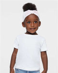 Rabbit Skins 3401 Infant Cotton Jersey Tee - White - model front