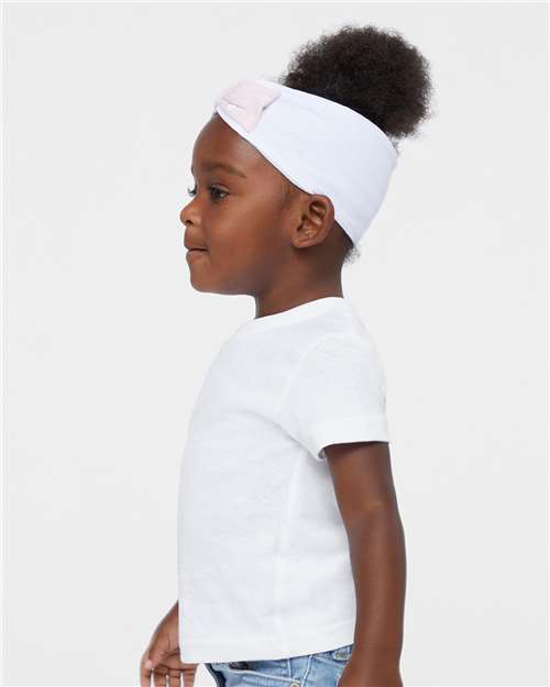 Rabbit Skins 3401 Infant Cotton Jersey Tee - White - model side