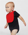 Rabbit Skins 4400 Infant Baby Rib Bodysuit - Black - model side