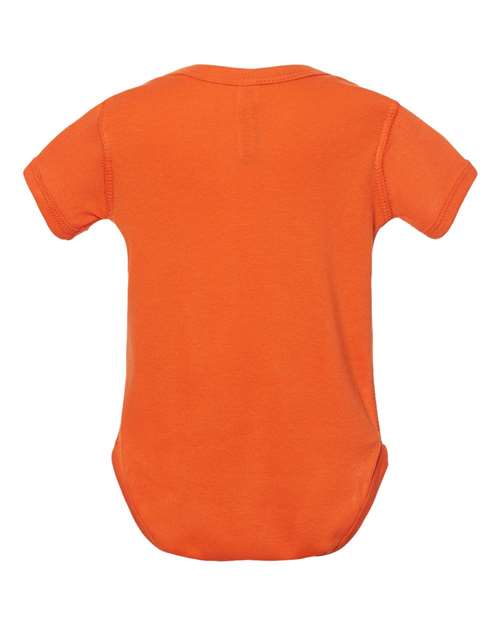 Rabbit Skins 4400 Infant Baby Rib Bodysuit - Orange - back