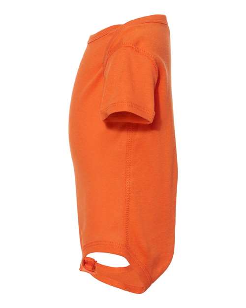 Rabbit Skins 4400 Infant Baby Rib Bodysuit - Orange - side
