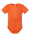 Rabbit Skins 4400 Infant Baby Rib Bodysuit - Orange - front
