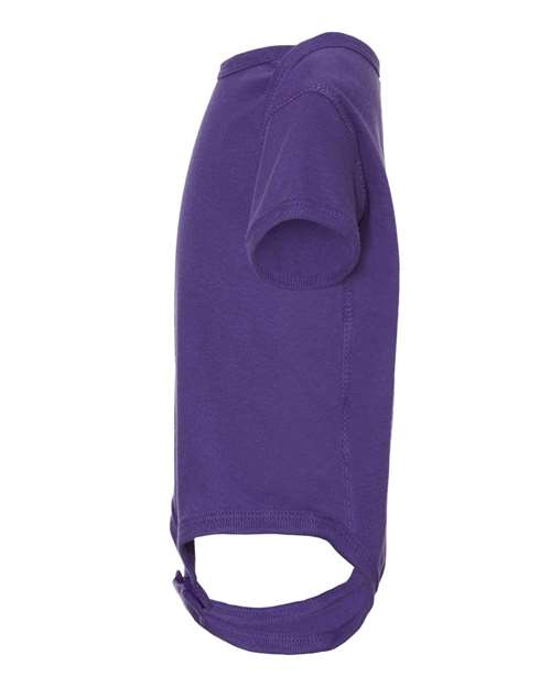 Rabbit Skins 4400 Infant Baby Rib Bodysuit - Purple - side