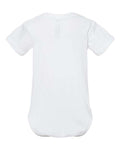 Rabbit Skins 4400 Infant Baby Rib Bodysuit - White - back