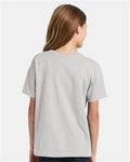 Hanes 5370 Youth EcoSmart T-Shirt - Ash - model back