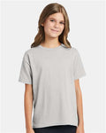 Hanes 5370 Youth EcoSmart T-Shirt - Ash - model front