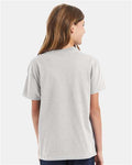 Hanes 5450 Youth Authentic T-Shirt - Ash - model back