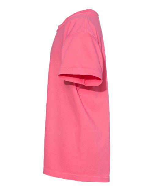 Comfort Colors 9018 Youth Garment-Dyed Heavyweight T-Shirt - Crunchberry - side