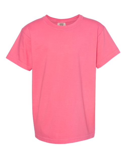 Comfort Colors 9018 Youth Garment-Dyed Heavyweight T-Shirt - Crunchberry - front