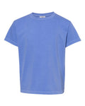 Comfort Colors 9018 Youth Garment-Dyed Heavyweight T-Shirt - Flo Blue - front