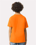 Gildan 2000B Youth Ultra Cotton T-Shirt - Safety Orange - model back