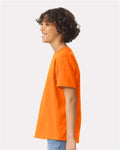 Gildan 2000B Youth Ultra Cotton T-Shirt - Safety Orange - model side