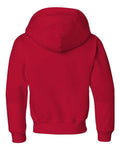 Jerzees 996YR Youth NuBlend Hooded Sweatshirt - True Red - back