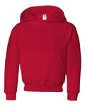 Jerzees 996YR Youth NuBlend Hooded Sweatshirt - True Red - front