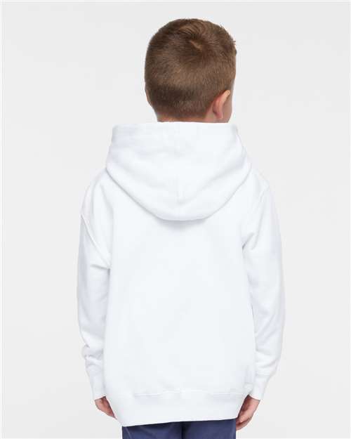 Rabbit Skins 3326 Toddler Pullover Fleece Hoodie - White - model back