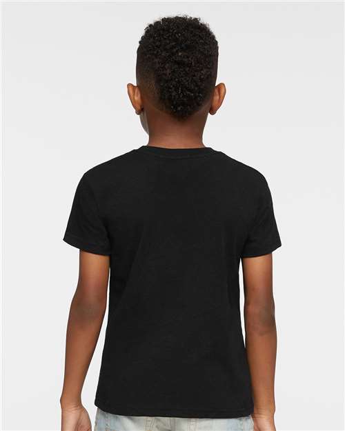 Rabbit Skins 3301J Youth Juvy T-Shirt - Black - model back