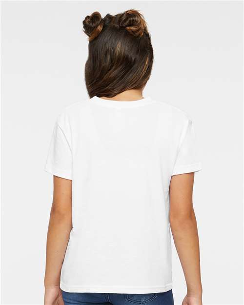 Rabbit Skins 3301J Youth Juvy T-Shirt - White - model back