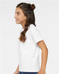 Rabbit Skins 3301J Youth Juvy T-Shirt - White - model side