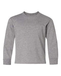 Jerzees 29BLR Youth Dri-Power Long Sleeve 50/50 T-Shirt - Oxford - front