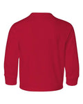 Jerzees 29BLR Youth Dri-Power Long Sleeve 50/50 T-Shirt - True Red - back