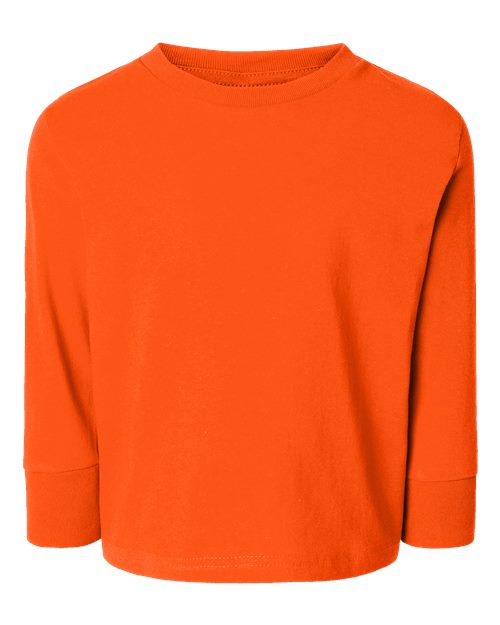Rabbit Skins 3311 Toddler Cotton Jersey Long Sleeve Tee - Orange - front