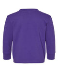 Rabbit Skins 3311 Toddler Cotton Jersey Long Sleeve Tee - Purple - back
