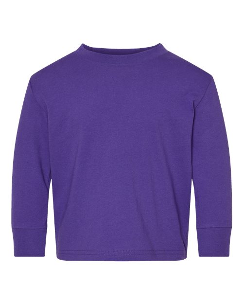 Rabbit Skins 3311 Toddler Cotton Jersey Long Sleeve Tee - Purple - front