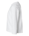 Rabbit Skins 3311 Toddler Cotton Jersey Long Sleeve Tee - White - side