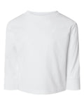Rabbit Skins 3311 Toddler Cotton Jersey Long Sleeve Tee - White - front