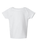 Rabbit Skins 3400 Infant Baby Rib Tee - White - front