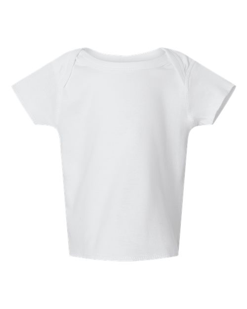 Rabbit Skins 3400 Infant Baby Rib Tee - White - front