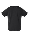 Rabbit Skins 3301T Toddler Cotton Jersey Tee - Black - back