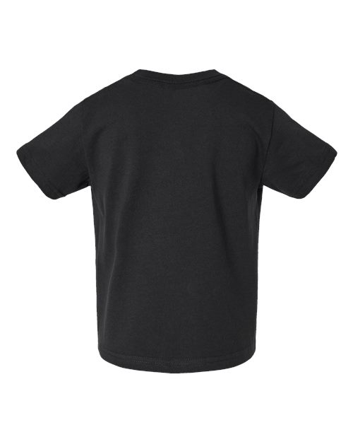 Rabbit Skins 3301T Toddler Cotton Jersey Tee - Black - back