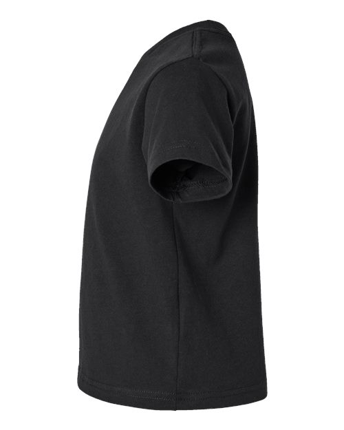 Rabbit Skins 3301T Toddler Cotton Jersey Tee - Black - side