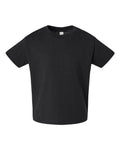 Rabbit Skins 3301T Toddler Cotton Jersey Tee - Black - front