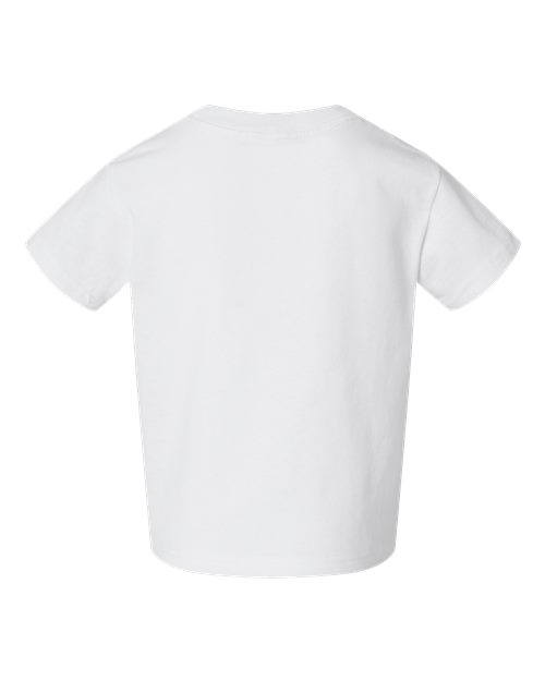 Rabbit Skins 3301T Toddler Cotton Jersey Tee - White - back