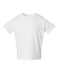 Rabbit Skins 3301T Toddler Cotton Jersey Tee - White - front